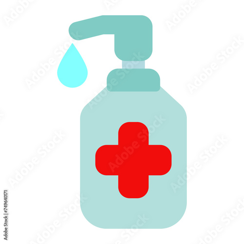 This is the Hand Soap icon from the Hotel icon collection with an Color style