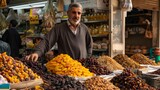 Ardabil Iran s market offers dried fruit With copyspace for text