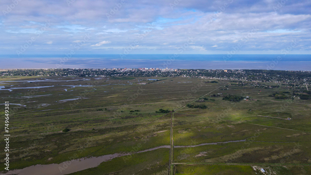 Foto aérea en zonas rurales de la ciudad de San Clemente del Tuyu, Argentina. Foto aérea en zonas rurales de la ciudad de San Clemente del Tuyu, Argentina.