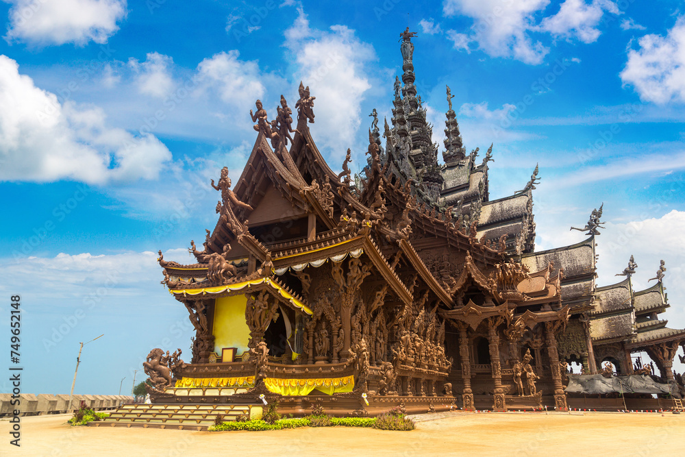 Naklejka premium Sanctuary of Truth in Pattaya