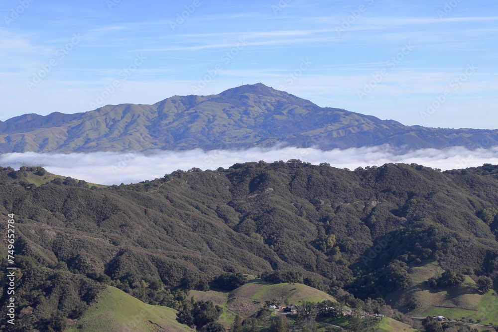 Above the sea of clouds in the East Bay hills of Northern California Above the sea of clouds in the East Bay hills of Northern California