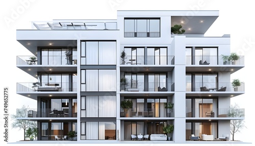 apartment exterior. Concept for residential apartment