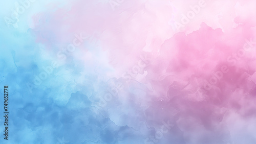 Harmony in Hues: Abstract Watercolor Gradation in Blue and Pink © 대연 김