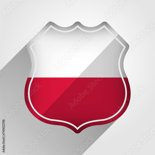 Poland Flag Road Sign Illustration Free Download Poland Flag Road Sign Illustration - GFXLoad