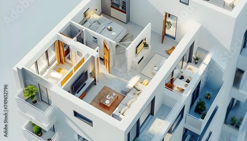 apartment interior. Concept for residential apartment