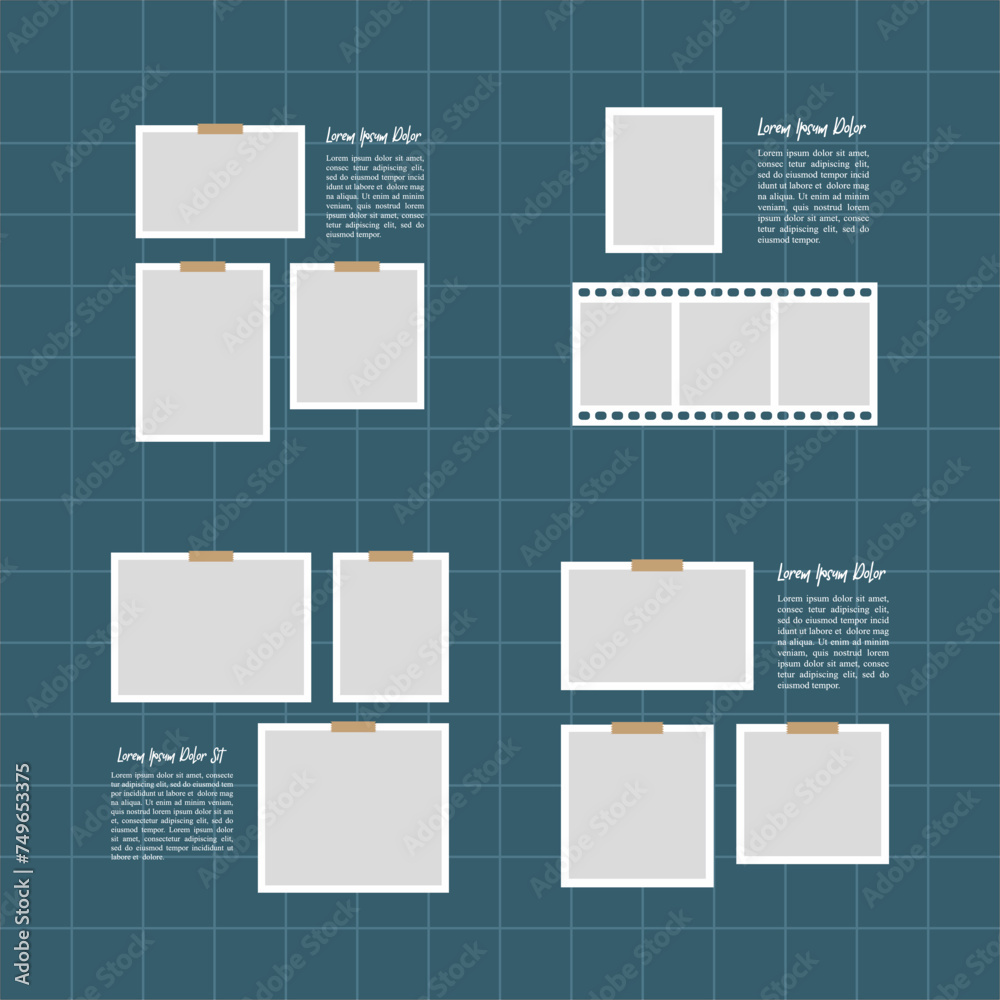 Pictures or photos frame collage abstract photo frames and digital photo wall template Pictures or photos frame collage abstract photo frames and digital photo wall template