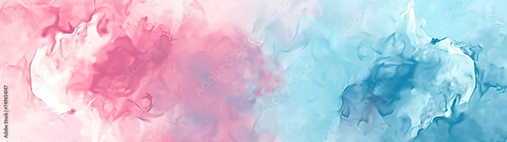 Pastel Dreams: A Soft Blue and Pink Watercolor Background