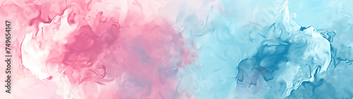 Pastel Dreams: A Soft Blue and Pink Watercolor Background