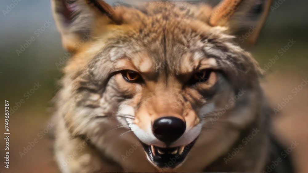 Fototapeta premium grey wolf portrait