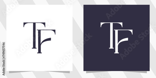 letter tf ft logo design