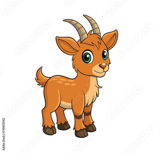 Cartoon goat vector artwork