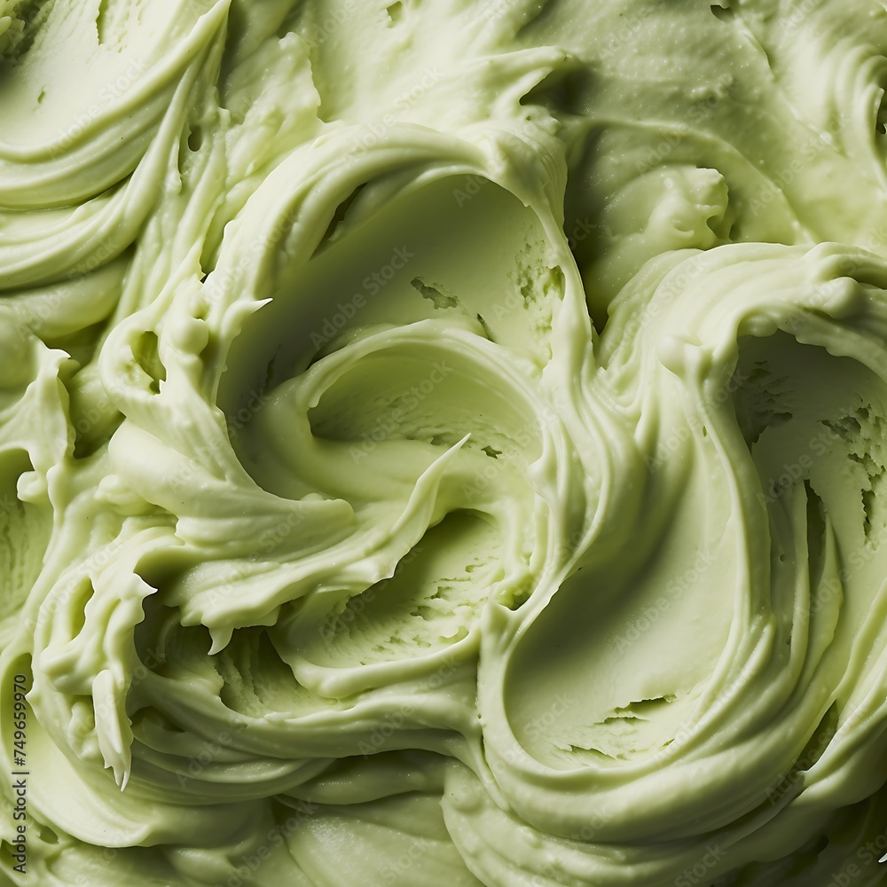 Matcha ice cream or green tea ice cream background Matcha ice cream or green tea ice cream background