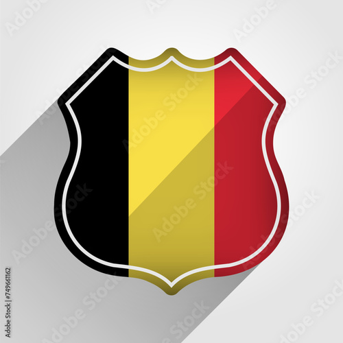 Free Download Belgium Flag Road Sign Illustration - GFXLoad