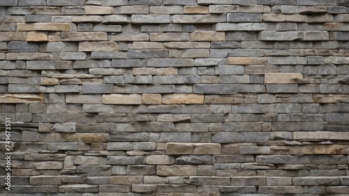 Grey stone wall, background.