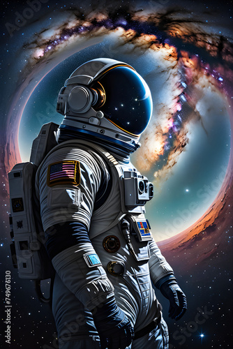 Generative AI 
astronaut in the Milky Way