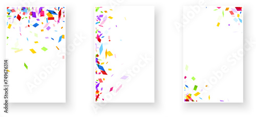 Confetti Cascade on Vertical Banners