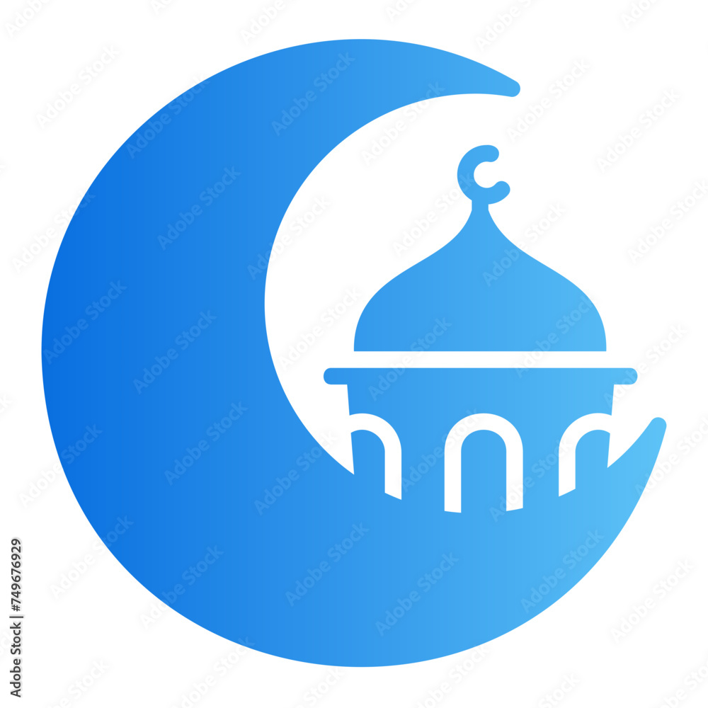 moon gradient icon moon gradient icon