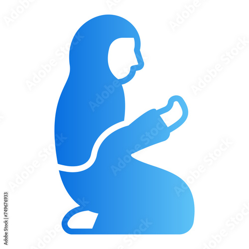 muslimah gradient icon