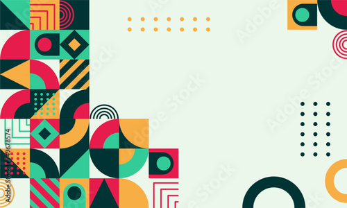 abstract mosaic flat design background