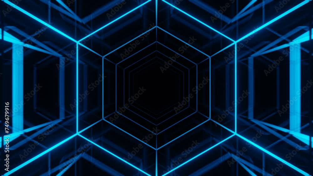 vj loop 3d tunnel dj background visual