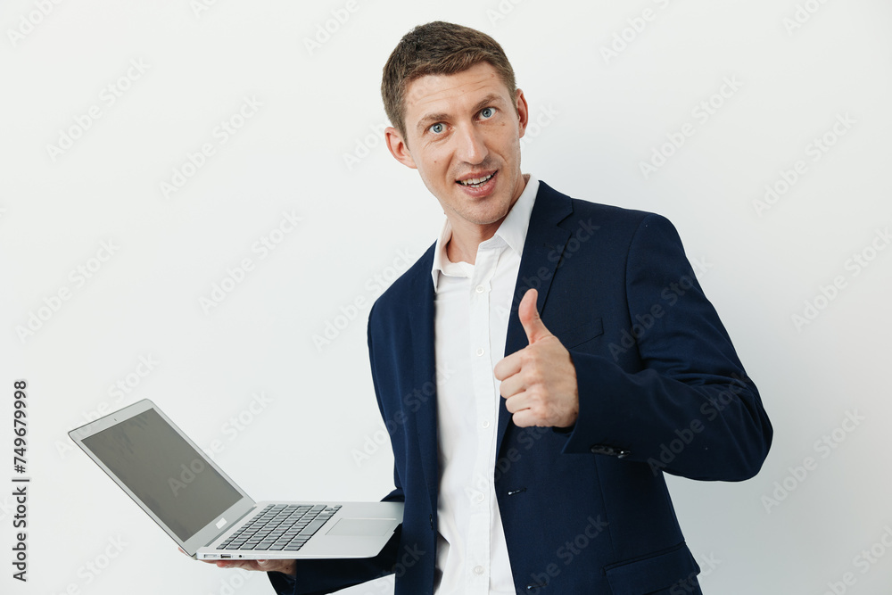 Guy man laptop businessman happy background man adult confident young business caucasian person Guy man laptop businessman happy background man adult confident young business caucasian person