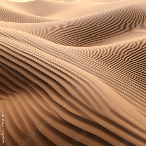 Abstract patterns formed by sand dunes in the desert © Cao
