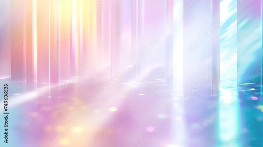 Glittering prism light background of gradation where light