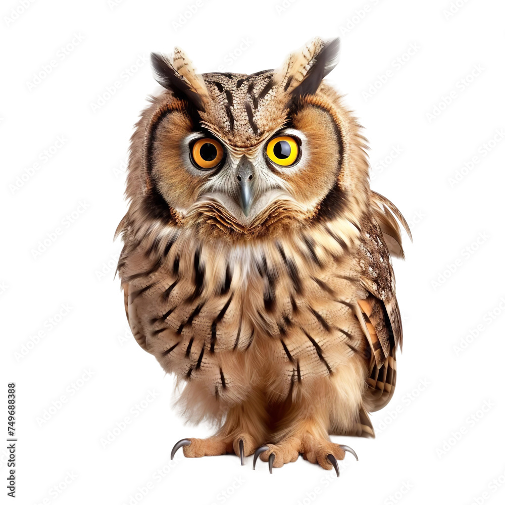 Beautiful Owl isolated on transparent background Beautiful Owl isolated on transparent background