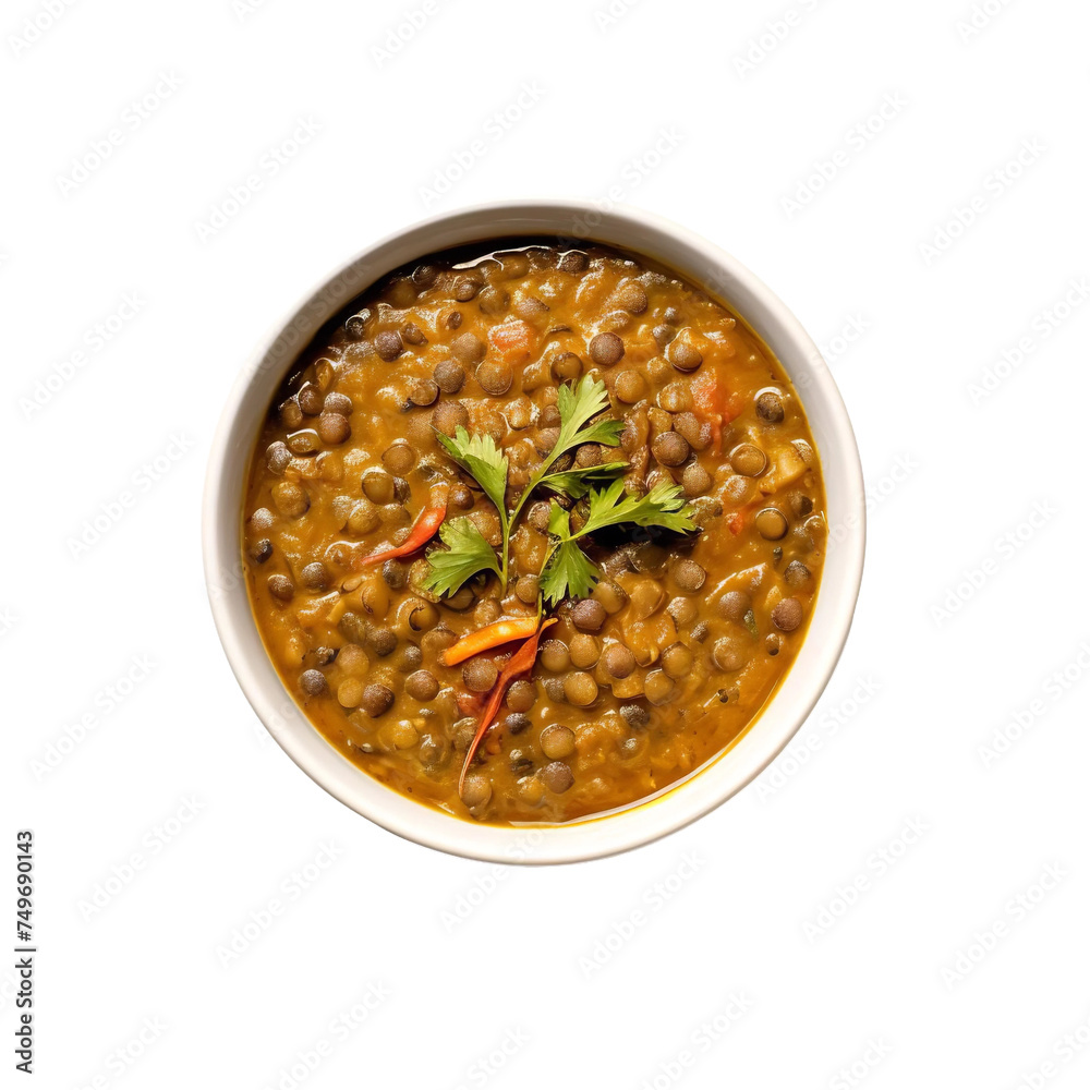 Delicious Panchmel Dal Five Lentil Stew isolated on transparent background Delicious Panchmel Dal Five Lentil Stew isolated on transparent background