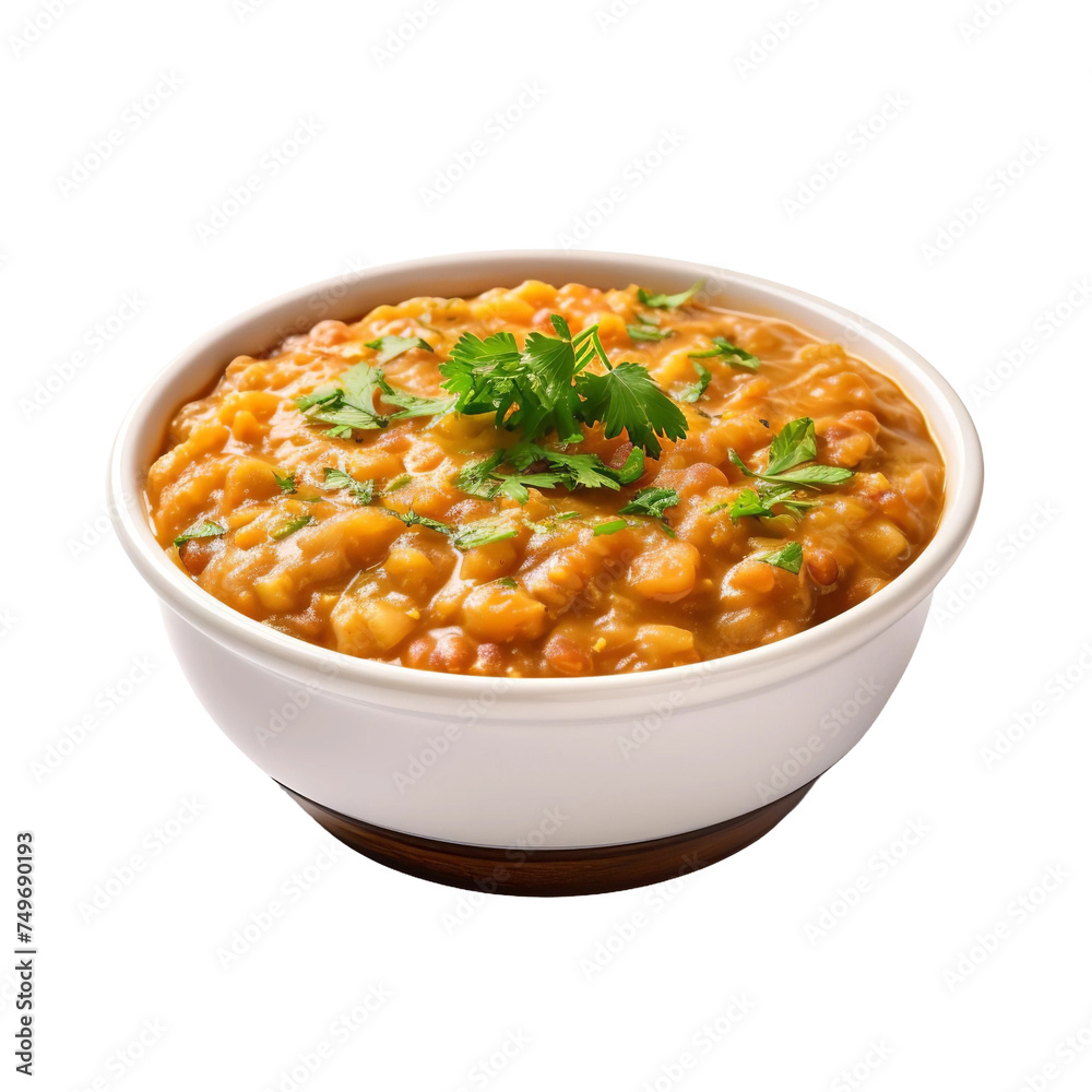 Delicious Panchmel Dal Five Lentil Stew isolated on transparent background Delicious Panchmel Dal Five Lentil Stew isolated on transparent background