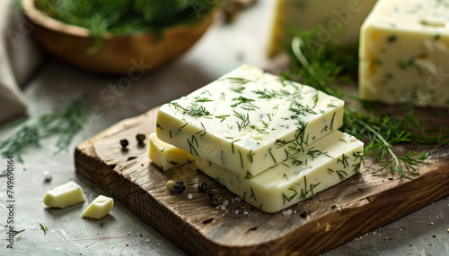 Photo of havarti dill cheese, artisanal cheese, Wisconsin dill cheese, European cheese, European dill cheese, healthy cheese, Danish cheesemaker, Danish cheese, food from Denmark, Danish food 