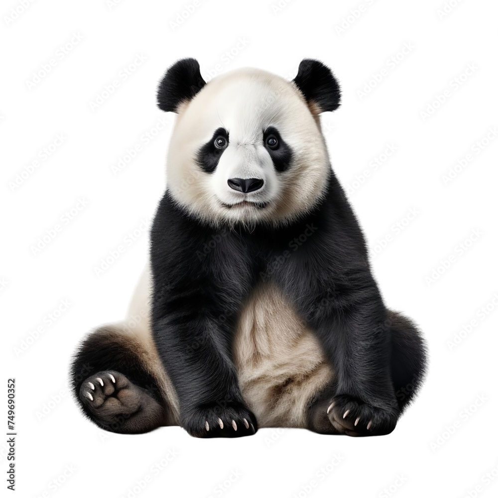 Beautiful Panda isolated on transparent background Beautiful Panda isolated on transparent background