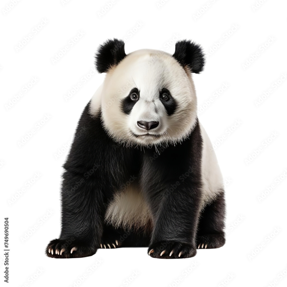 Beautiful Panda isolated on transparent background Beautiful Panda isolated on transparent background