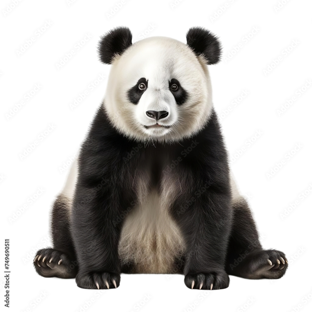 Beautiful Panda isolated on transparent background Beautiful Panda isolated on transparent background