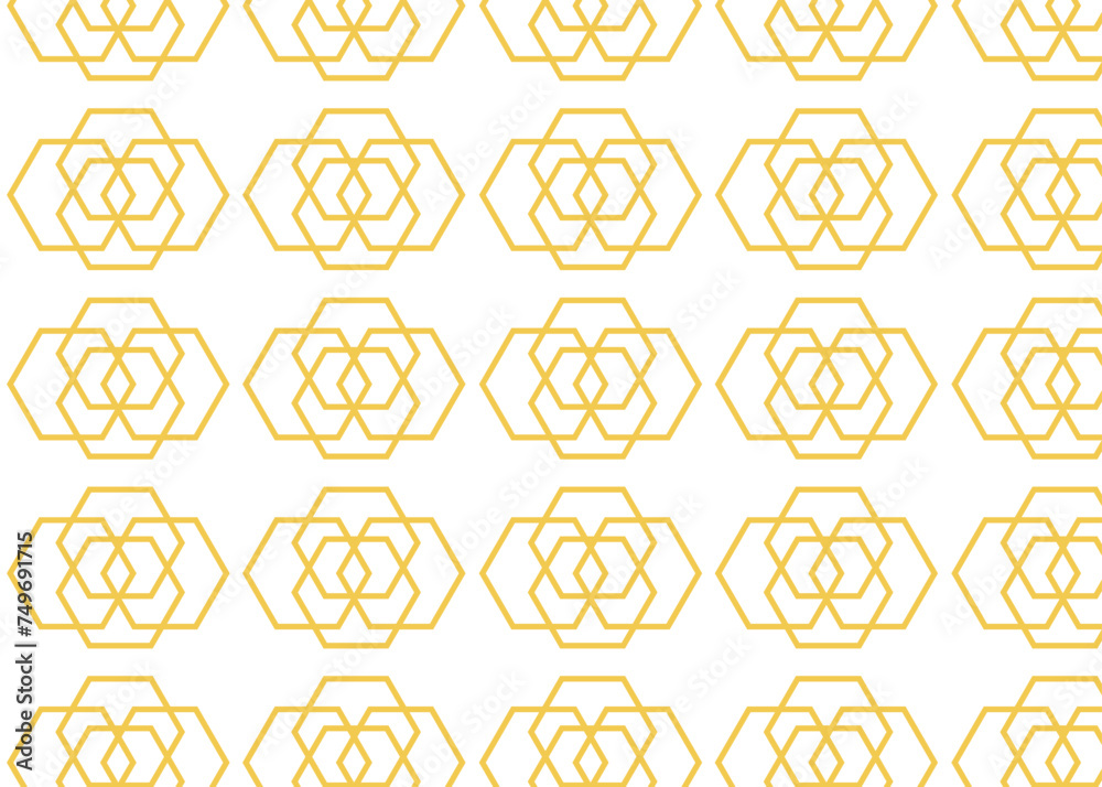 Abstract golden color seamless pattern 