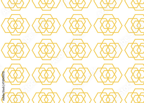 Abstract golden color seamless pattern 