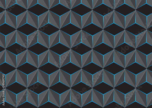 Abstract seamless geometric pattern.