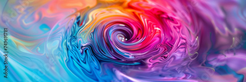 a colorful swirl with bright colors, generative AI