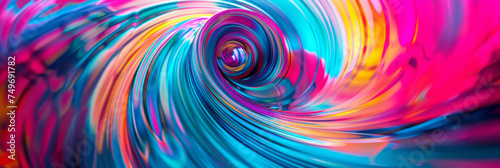 a colorful swirl with bright colors  generative AI