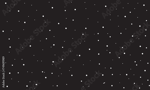 Seamless pattern with stars. Hand drawn stars texture. Night starry sky. Vector Sky Background