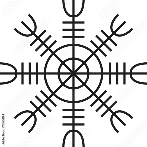 Aegishjalmur, helm of awe (helm of terror), Icelandic magical staves