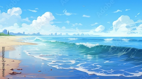 Sea side background