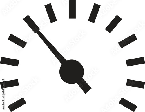 Speedometers icons set. Percentage gauge meter vector illustration 10 eps.