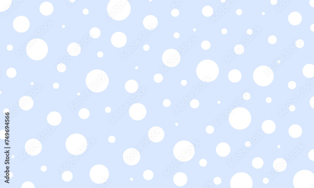 vector white dots pattern on blue background for wallpaper, banner, wrapping paper, etc.