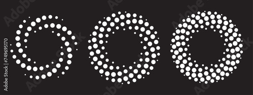 vector three dotted spiral vortex