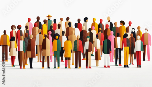 A diversity and inclusion image, featuring people of varying appearances