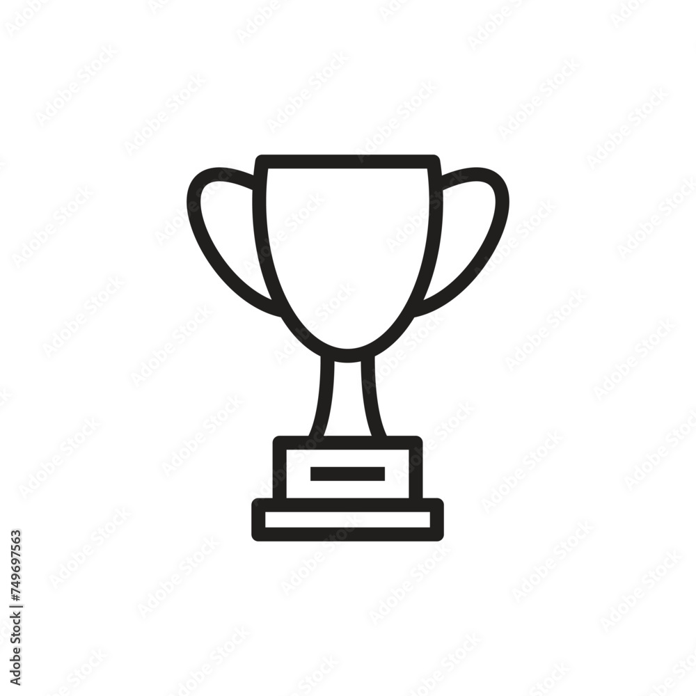 Trophy icon vector logo design template Trophy icon vector logo design template
