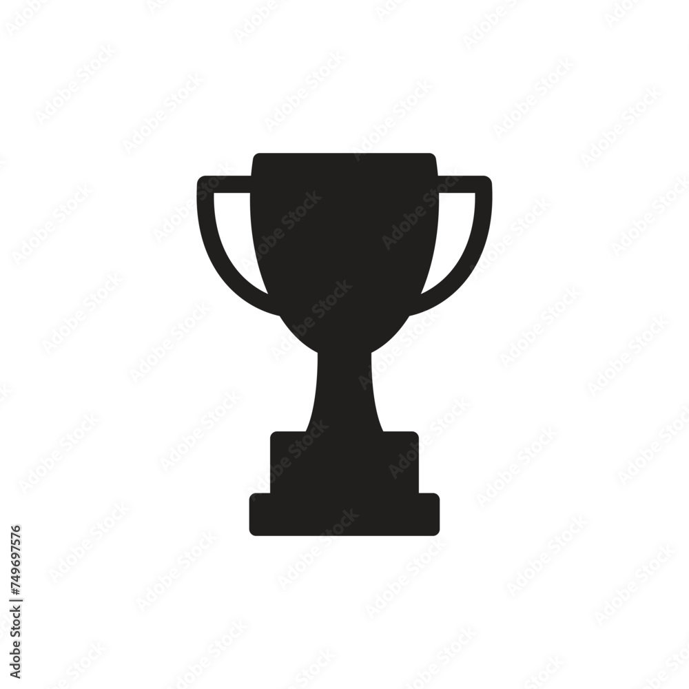 Trophy icon vector logo design template Trophy icon vector logo design template
