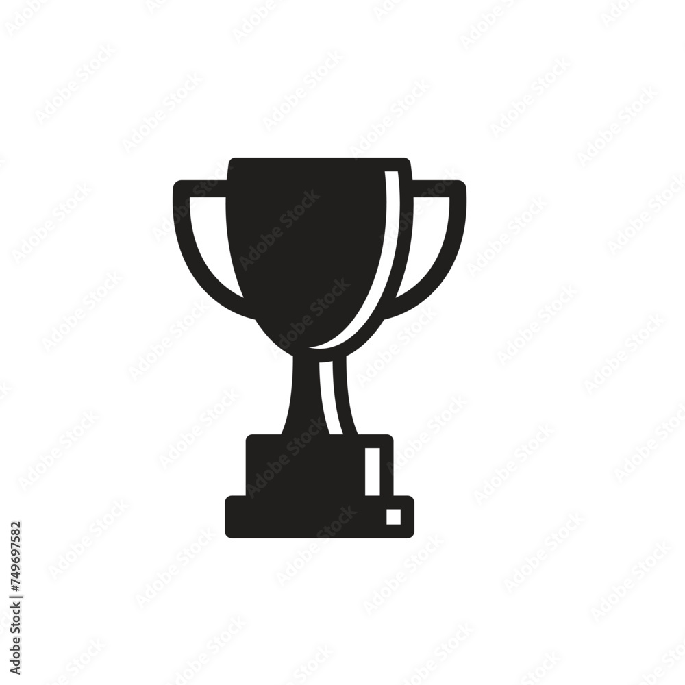 Trophy icon vector logo design template Trophy icon vector logo design template