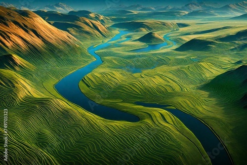 landscape of the river
